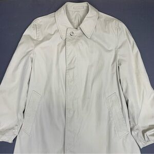 London Fog Women’s Maincoats Trench Coat Size 42 Reg Tan Beige (No Belt)